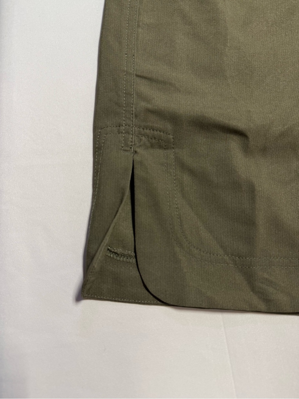 RipSkirt Olive Green Travel Skirt Size Medium Lightweight Pull On - Picture 10 of 10